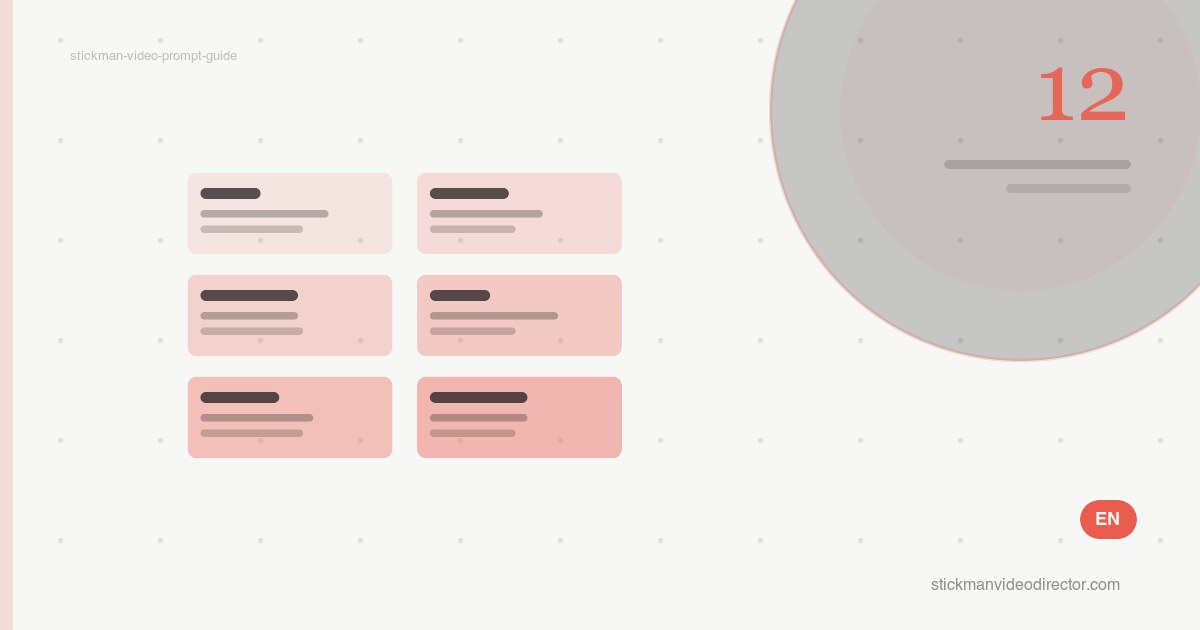 Stickman Animation Video Generator Prompt: The Six-Part Formula